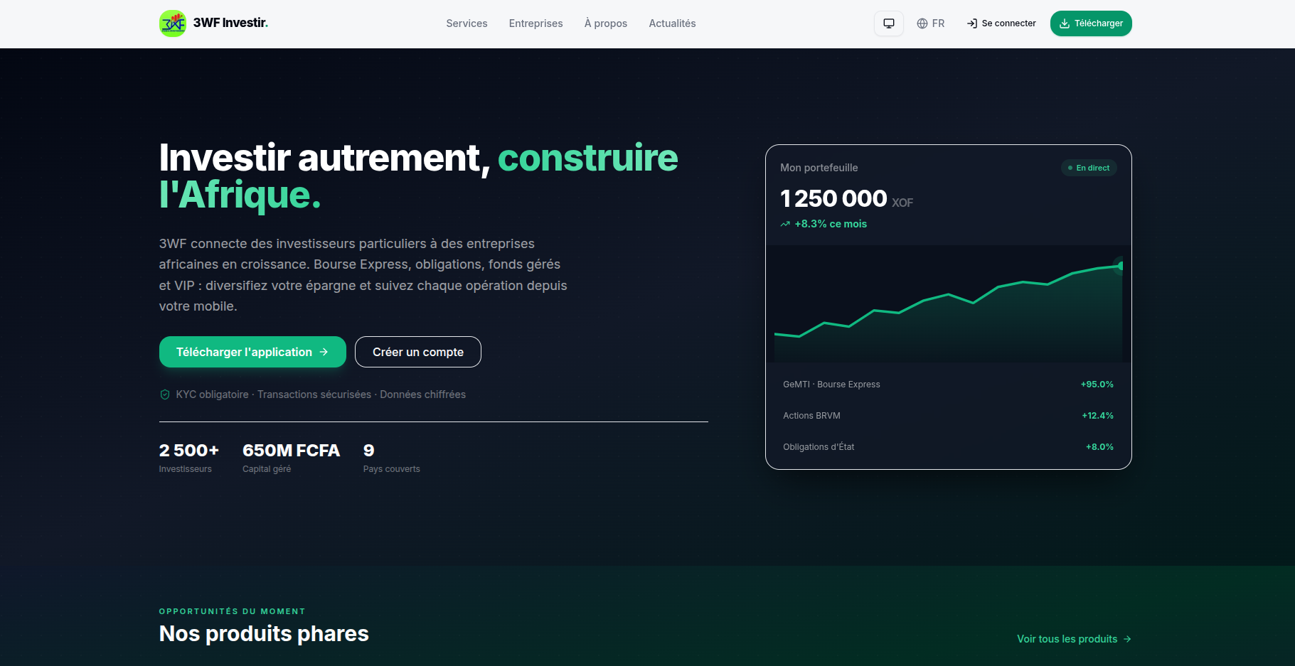 3WF - Plateforme d'Investissement Boursier
